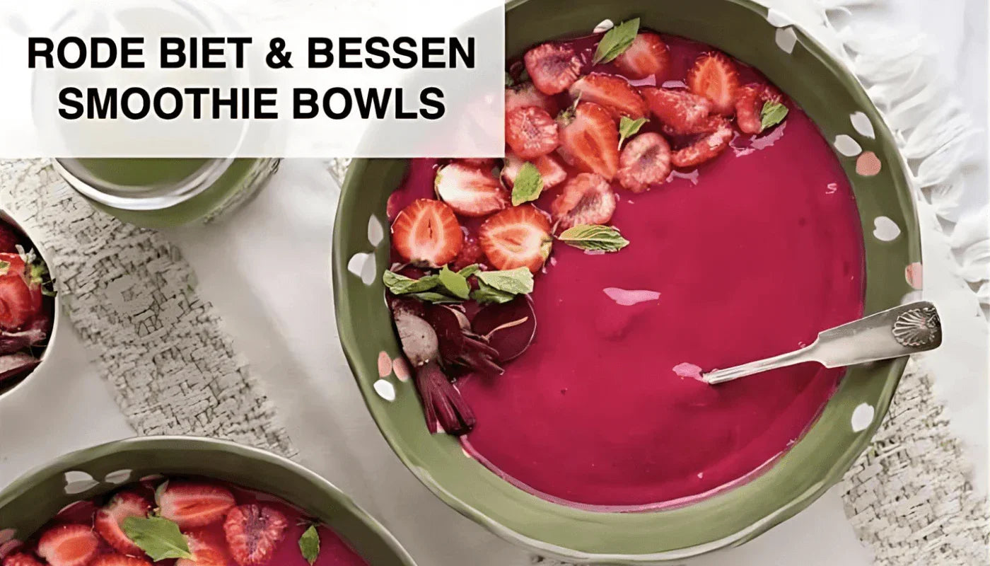 Rode biet en bessen smoothie bowls