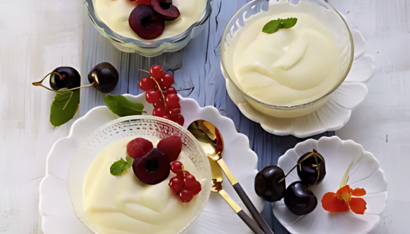 Healthy vanilla pudding 