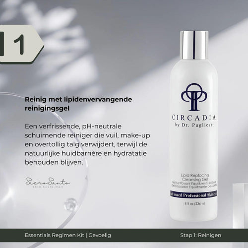 Aloe and Calendula Calming Mist next to a Circadia bottle, illustrating Step 2 Tonifying in the Essentials Regimen Kit.
