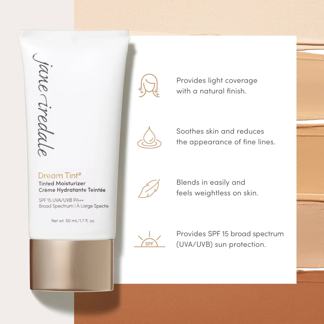 Crème hydratante teintée Jane Iredale Dream Tint® SPF 15