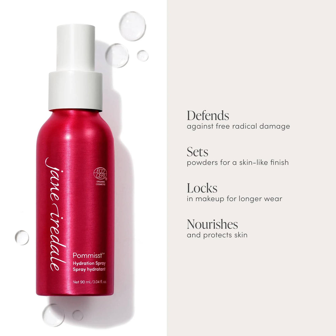 Recharge de spray hydratant Jane Iredale Pommisst