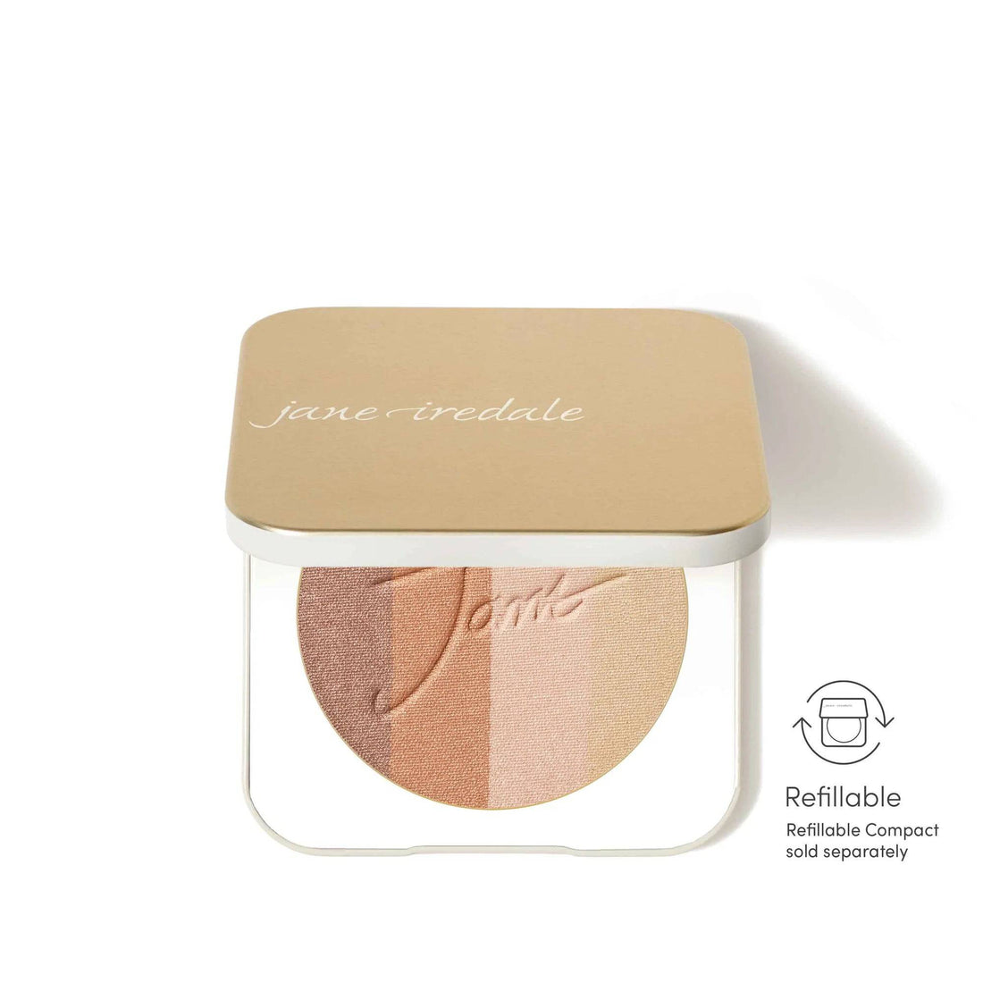 Recharge pour palette de poudre bronzante scintillante PureBronze de Jane Iredale 